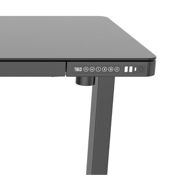 Zit-Sta Bureau 120 x 60 cm | Zwart Onderstel