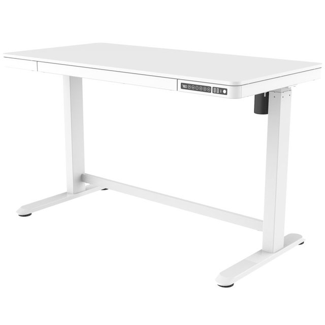 Zit-Sta Bureau 120 x 60 cm | Wit Onderstel