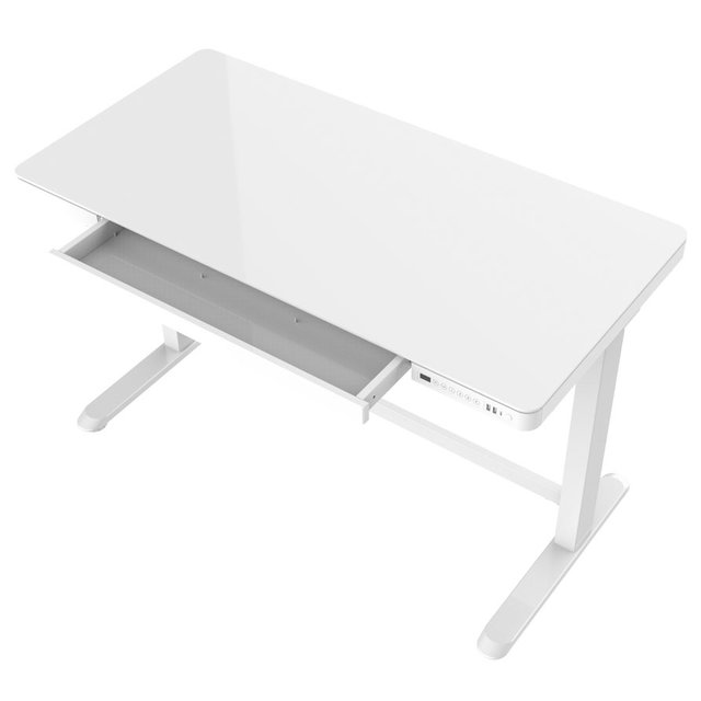 Zit-Sta Bureau 120 x 60 cm | Wit Onderstel
