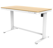 Zit-Sta Bureau 120 x 60 cm | Wit Onderstel