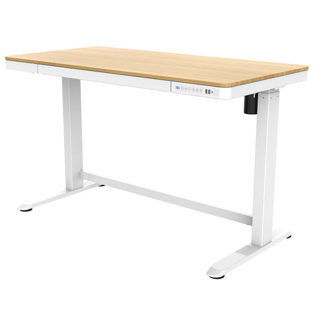 Zit-Sta Bureau 120 x 60 cm | Wit Onderstel