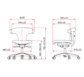 Bureaustoel L370 - NEN 1335