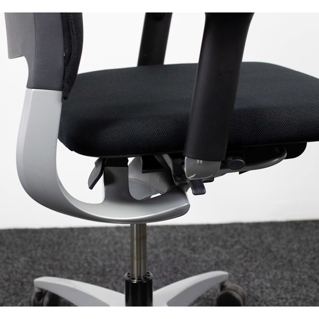 Drabert Salida Bureaustoel Zwart | Aluminium Onderstel