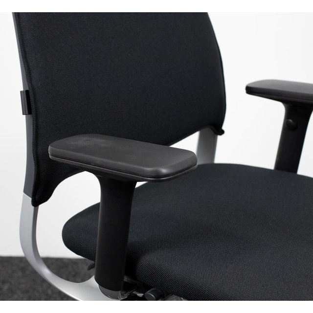 Drabert Salida Bureaustoel Zwart | Aluminium Onderstel