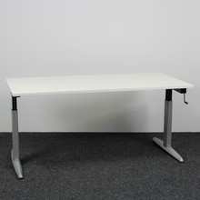Zwartwoud Zettoe HV Slingerbureau | 160 x 80 cm - Wit