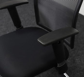 Vergaderstoel Exclusive | Zwart - Chroom Slede Onderstel