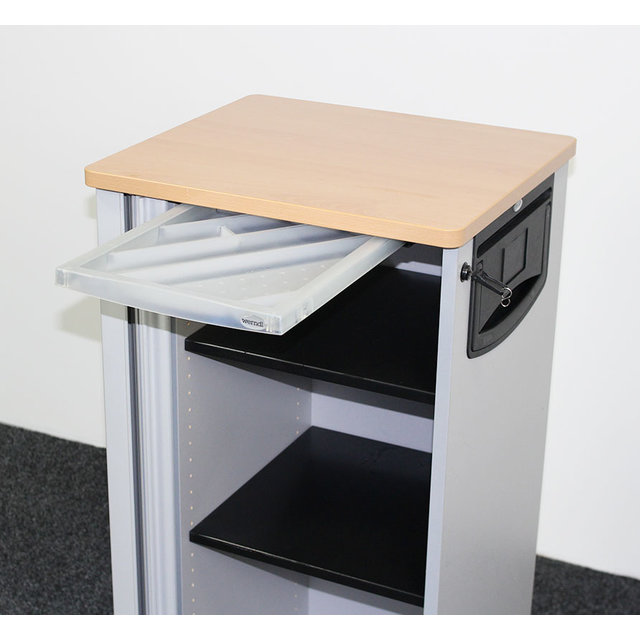 Steelcase Werndl Trolley Grijs/Beuken - 106 x 46 x 51 cm