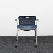 Herman Miller Caper Stoel Met Armleuningen - Blauw