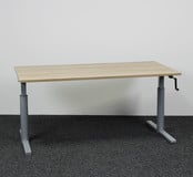 Gispen TM Slingerbureau - 160 x 80 cm | Grijs Onderstel
