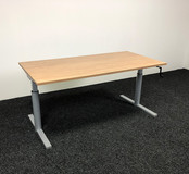 Gispen TM Slingerbureau Grijs 160 x 80 cm