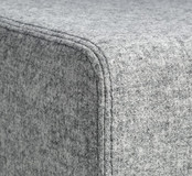 Akoestische Wolvilt Poef - Vierkant | 45 x 45 x 50 cm Akoestische Wolvilt Poef - Vierkant | 45 x 45 x 50 cm