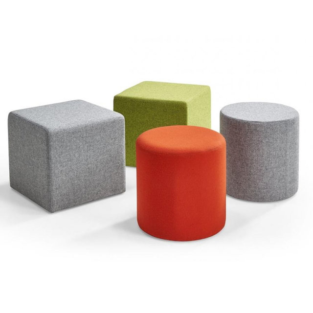 Akoestische Wolvilt Poef - Rond | 45 x 45 cm Akoestische Wolvilt Poef - Rond | 45 x 45 cm