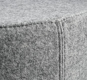 Akoestische Wolvilt Poef - Rond | 45 x 45 cm Akoestische Wolvilt Poef - Rond | 45 x 45 cm