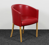 Moroso Rich Dining Designfauteuil Rood Leder