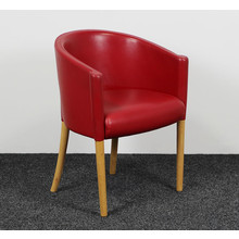 Moroso Rich Dining Designfauteuil Rood Leder