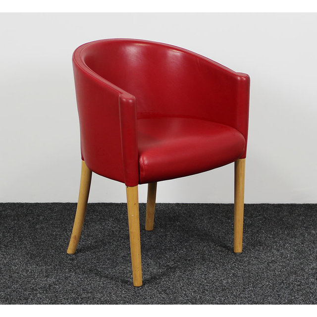 Moroso Rich Dining Designfauteuil Rood Leder