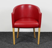 Moroso Rich Dining Designfauteuil Rood Leder
