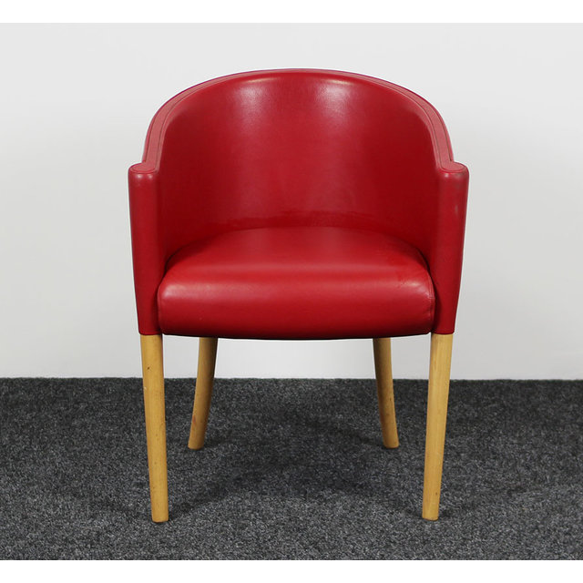 Moroso Rich Dining Designfauteuil Rood Leder