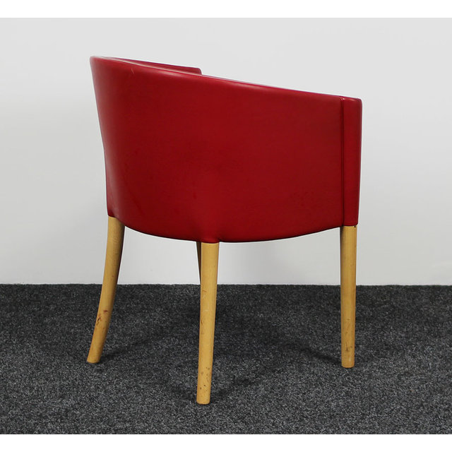 Moroso Rich Dining Designfauteuil Rood Leder