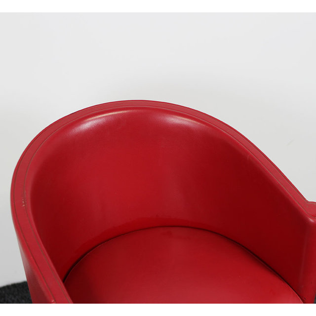 Moroso Rich Dining Designfauteuil Rood Leder