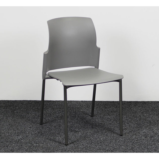 Kunststof Kantinestoel - Grijs