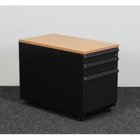 Ahrend Ladeblok Zwart 3 Laden 57 x 42 x 76 cm