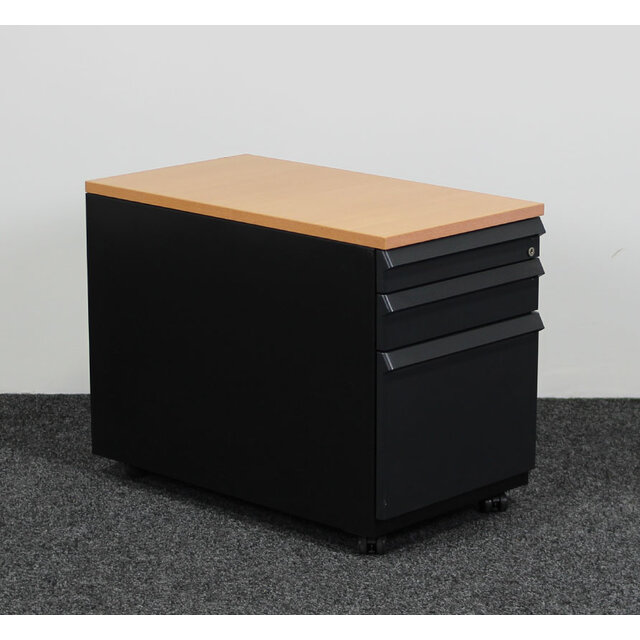 Ahrend Ladeblok Zwart 3 Laden 57 x 42 x 76 cm Ahrend Ladeblok Zwart 3 Laden 57 x 42 x 76 cm