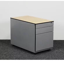 Ahrend 3 Laden Ladeblok - Aluminium  | 57 x 42 x 76 cm