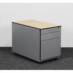 Ahrend 3 Laden Ladeblok - Aluminium  | 57 x 42 x 76 cm