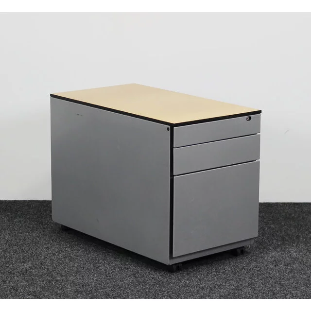 Ahrend 3 Laden Ladeblok - Aluminium  | 57 x 42 x 76 cm