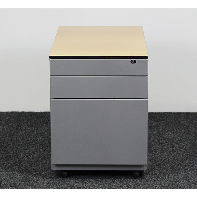 Ahrend 3 Laden Ladeblok - Aluminium  | 57 x 42 x 76 cm