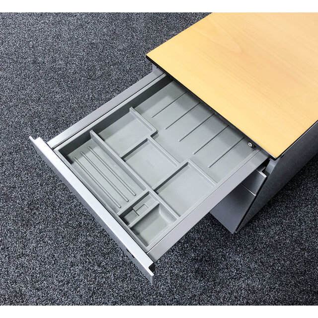 Ahrend 3 Laden Ladeblok - Aluminium  | 57 x 42 x 76 cm