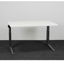 Ahrend Essa Knop Verstelbaar Bureau | 120 x 80 cm | Nieuw Wit Blad