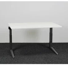Ahrend Essa Knop Verstelbaar Bureau - Wit Blad | 120 x 80 cm