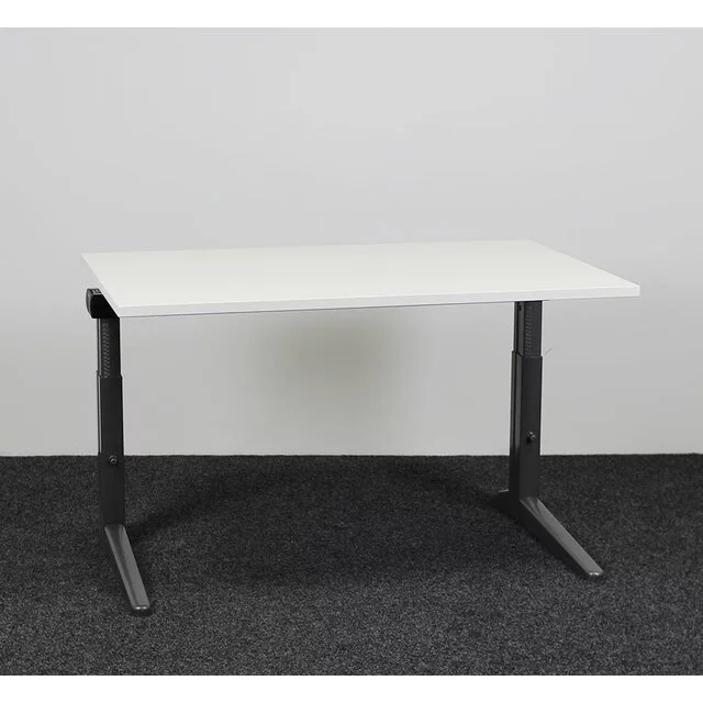 Ahrend Essa Knop Verstelbaar Bureau - Wit Blad | 120 x 80 cm Ahrend Essa Knop Verstelbaar Bureau - Wit Blad | 120 x 80 cm