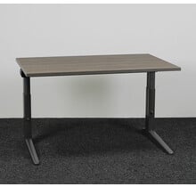 Ahrend Essa Knop Verstelbaar Bureau | 120 x 80 cm | Nieuw Donker Eiken Blad