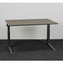 Ahrend Essa Knop Verstelbaar Bureau - Donker Eiken Blad | 120 x 80 cm