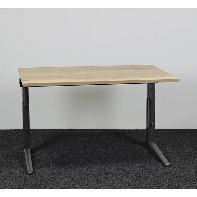 Ahrend Essa Knop Verstelbaar Bureau - Natuur Eiken Blad | 120 x 80 cm Ahrend Essa Knop Verstelbaar Bureau - Natuur Eiken Blad | 120 x 80 cm