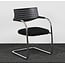 Vitra  Vergaderstoel Vitra Visavis 1 - Zwart / Chroom | Nieuw Gestoffeerd