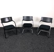 Vergaderstoel Vitra Visavis 1 - Zwart / Chroom