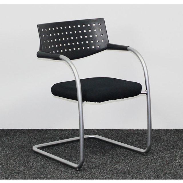 Vitra Visavis 1, Vergaderstoel Zwart / Aluminium Vitra Visavis 1, Vergaderstoel Zwart / Aluminium