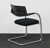 Vergaderstoel Vitra Visavis 1 - Zwart (A)