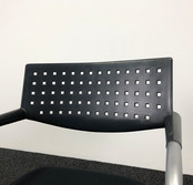 Vergaderstoel Vitra Visavis 1 - Zwart / Aluminium