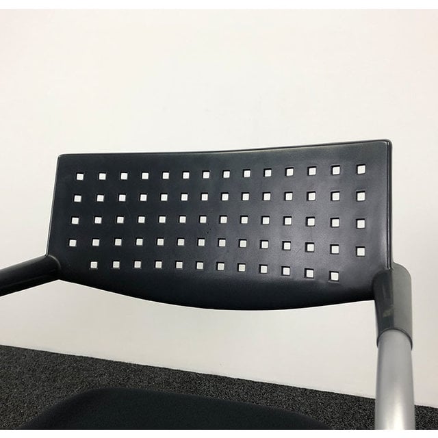 Vergaderstoel Vitra Visavis 1 - Zwart (A)