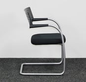 Vergaderstoel Vitra Visavis 1 - Zwart / Aluminium