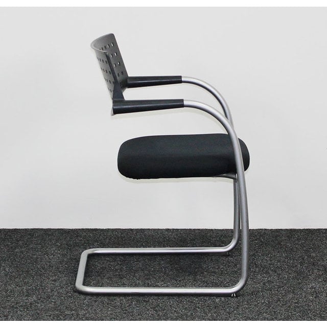 Vergaderstoel Vitra Visavis 1 - Zwart (A)