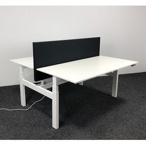 Ahrend Zit-Sta Duo Bureau - 160 x 80 cm | Inclusief Akoestisch Bureauscherm