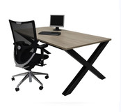 Recht Industrieel Bureau 200x100 cm Recht Industrieel Bureau 200x100 cm