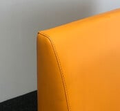 Ontvangstbank - Oranje Leder | 140 x 200 x 80 cm