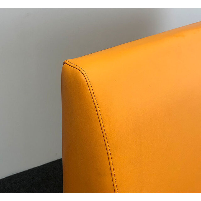 Ontvangstbank - Oranje Leder | 140 x 200 x 80 cm